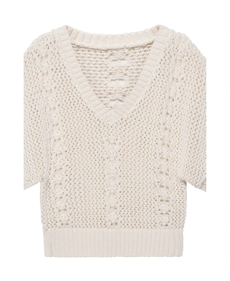 Mint Velvet Women's Open Knit Crochet Top