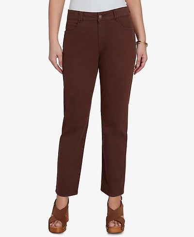 Ruby Rd. Petite Colored Denim Straight Jeans