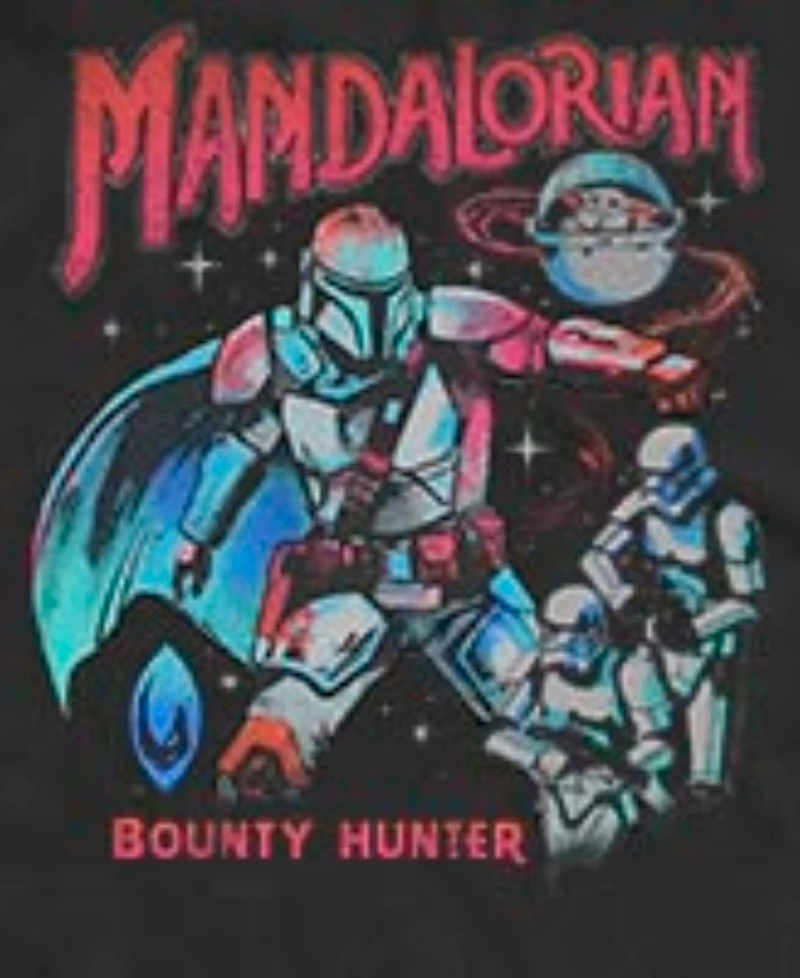 Fifth Sun Men's Star Wars The Mandalorian Bounty Hunter Retro Graphic Tank Top