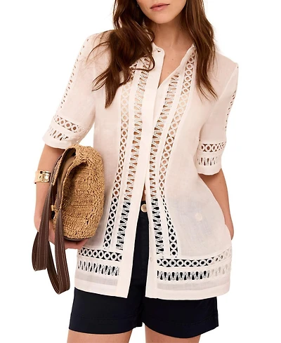 Mint Velvet Women's Ramie Resort Shirt