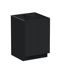 Boyel Living 24" Wide Full Height Door Base Cabinet, Ready to Assemble Kitchen Cabinet with Solid Wood Frame, Soft-Close Slides and Hinges