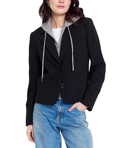 Central Park West Women's Sienna Cropped Hooded Jacket
