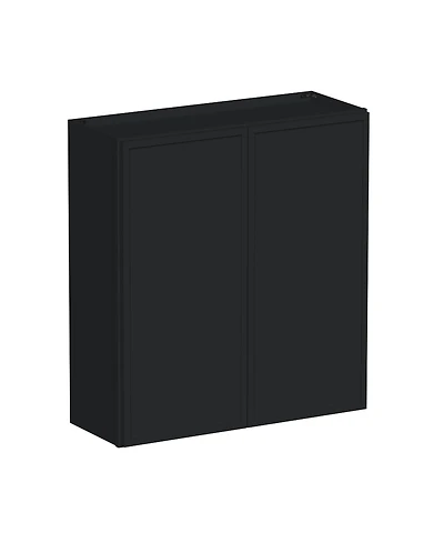 Boyel Living 33"x36" Standard Wall Cabinet 2 Door Shelves, Ready to Assemble Kitchen with Solid Wood Frame, Soft-Close Slides and Hinge