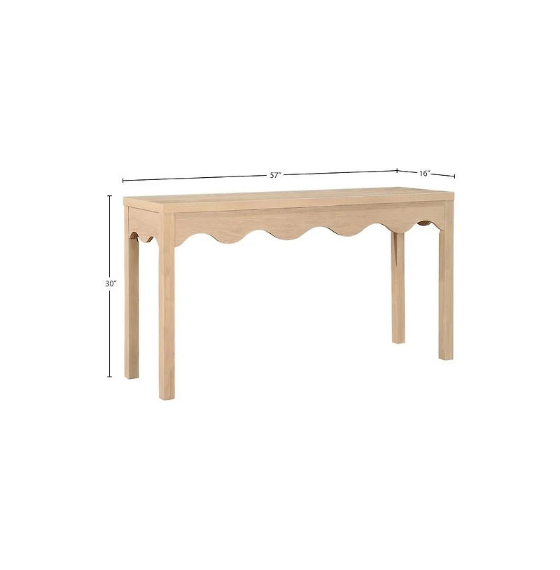 Meridian Furniture Fiora Natural Console Table