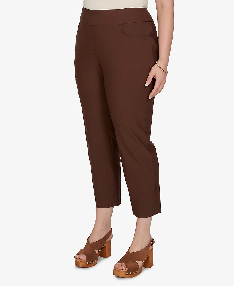 Ruby Rd. Plus Pull-On Ankle Mid-Rise Pants