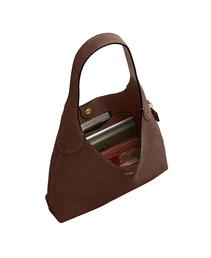 Coach Brooklyn Medium Suede Shoulder Bag 28