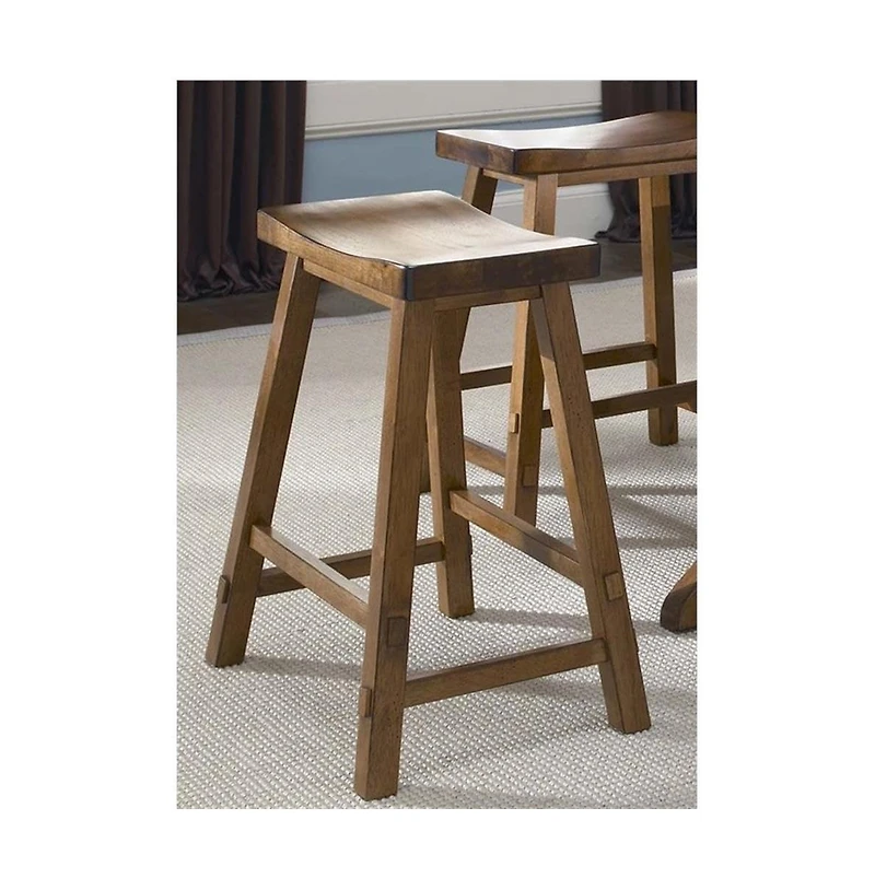 Liberty Furniture 30 Inch Sawhorse Stool - Tobacco (Rta)