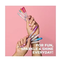Sakura Gelly Roll Retractable Sparkle Set: 3 Stardust, Metallic, 2 Blue & Black