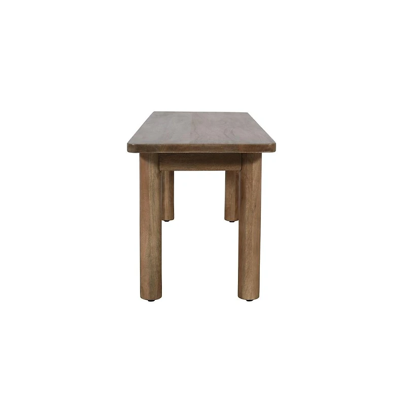 Jofran Bodhi 50" Rustic Solid Wood Dining Bench