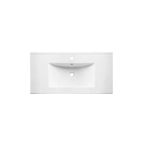 Swiss MadisonPierre 30 Single, Open Shelf, Matte Black Metal Frame Bathroom Vanity