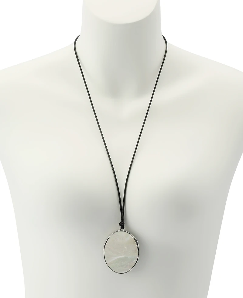 Robert Lee Morris Soho Imitation Pearl Reversible Pendant Long Necklace