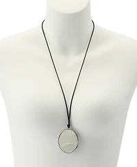 Robert Lee Morris Soho Imitation Pearl Reversible Pendant Long Necklace