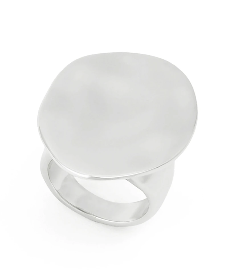 Robert Lee Morris Soho Silver Sculpted Oval Cocktail Ring