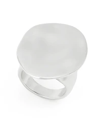 Robert Lee Morris Soho Silver Sculpted Oval Cocktail Ring