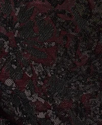 Donna Karan New York Women's Sleeveless Sequin-Embroidered Low V-Back Gown