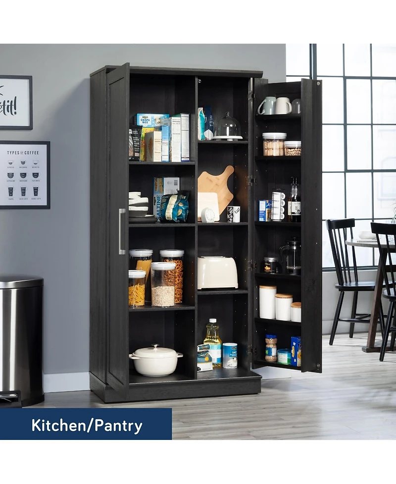 Sauder HomePlus Storage Cabinet, Raven Oak finish