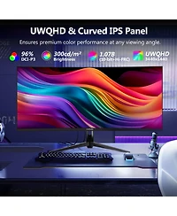 Z-edge UG34I 34" Ips Wqhd 3440x1440 165Hz Curved Gaming Monitor
