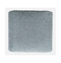 Jofran Luxury Curved Upholstered Waterfall Jacquard Petite Ottoman Bench