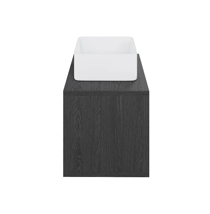 Swiss Madison Concorde 24'' Wall-Hung Vanity In Black
