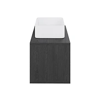 Swiss Madison Concorde 24'' Wall-Hung Vanity In Black