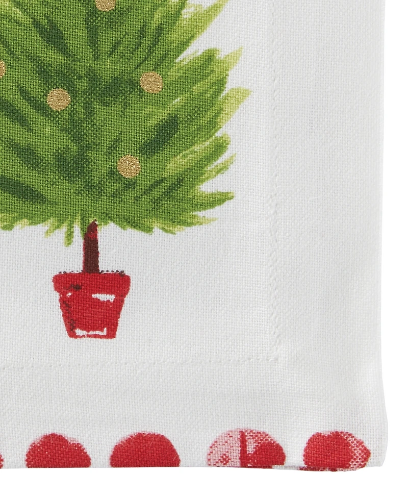 Tableau Holiday Tree-Bird Napkins, Set of 4