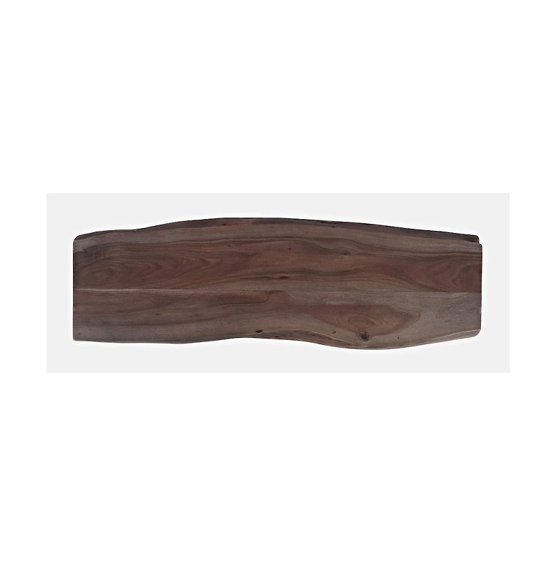 Jofran Cooper Modern Live Edge 52" Solid Wood Storage Bench