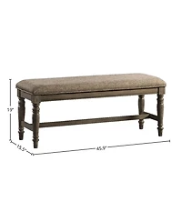 Intercon 46"" Backless Bench w/Cushion in Roasted Oak