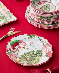 Certified International Santa's Delivery Melamine Dinner Plates, Set of 4