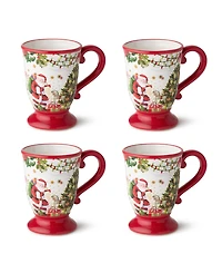 Certified International Santa's Delivery Ceramic Mugs, Set of 4