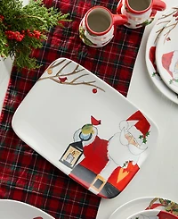 Certified International Santa Delight 14" Rectangular Platter