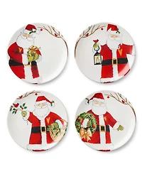 Certified International Santa Delight Dinner Plates, Set of 4