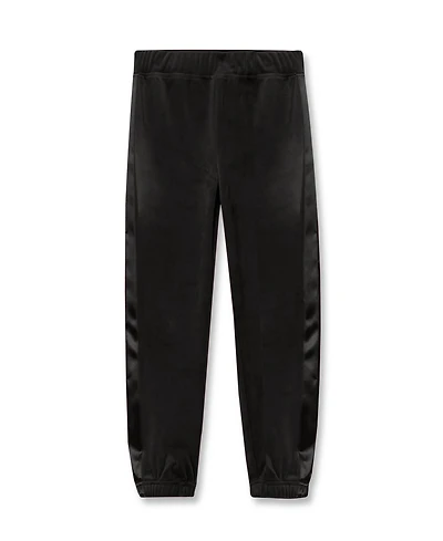 Lands' End Girls Velour Sparkle Jogger Sweatpants