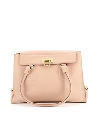 Pre-Owned Salvatore Ferragamo Medium Lotty Satchel Leather