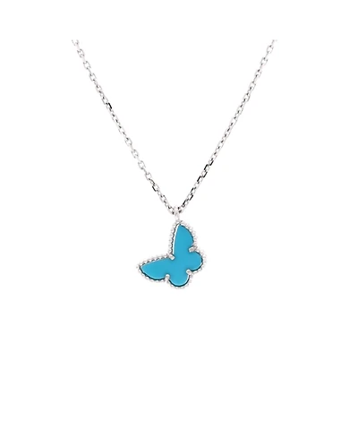 Pre-Owned Van Cleef and Arpels Sweet Alhambra Butterfly Pendant Necklace