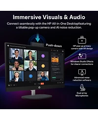 Hp Essential 27 In Fhd Touchscreen Aio, Intel Core Ultra 7 255U, 16GB DDR5, 1TB Ssd, Wi-Fi 6, Privacy Camera, Copilot Ai, Kb and Mouse, Win 11 Home