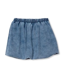 Lands' End Girls Denim Bubble Skort