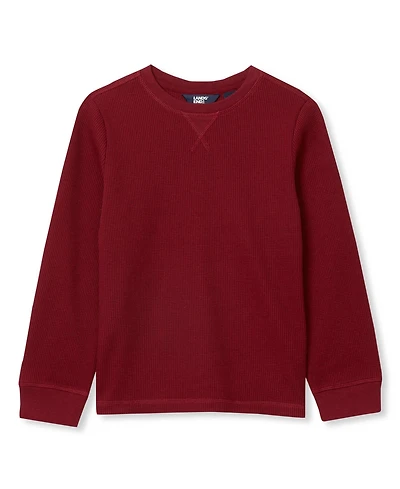 Lands' End Boys Long Sleeve Waffle Thermal Shirt