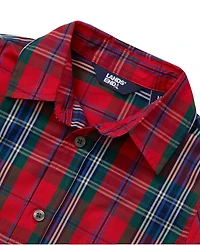 Lands' End Boys Holiday Long Sleeve Poplin