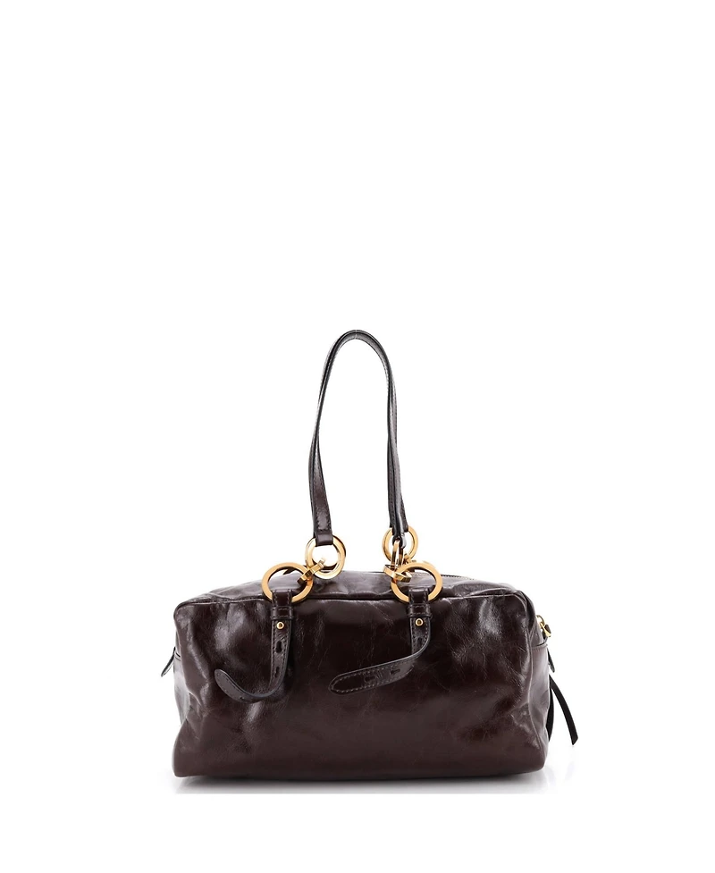 Pre-Owned Prada Medium Dangle Top Handle Bag Leather