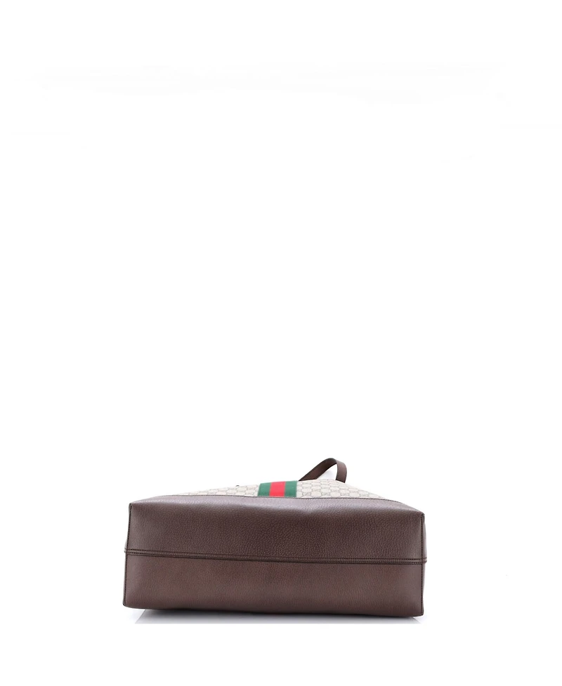 Pre-Owned Gucci East West Ophidia Soft Open Tote Gg Coated Canvas