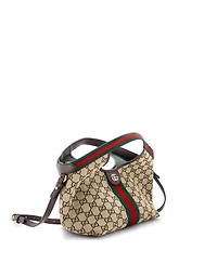 Pre-Owned Gucci Small Giglio Tote Gg Canvas
