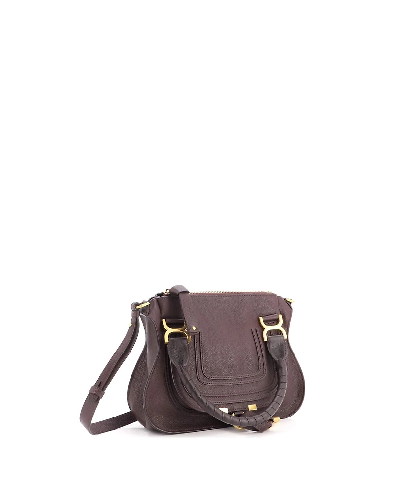 Pre-Owned Chloe Small Marcie Satchel Leather