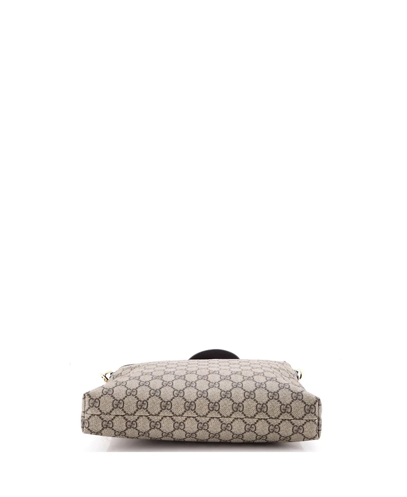 Pre-Owned Gucci Medium Zip Top Messenger Bag Gg Coated Canvas