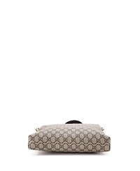 Pre-Owned Gucci Medium Zip Top Messenger Bag Gg Coated Canvas
