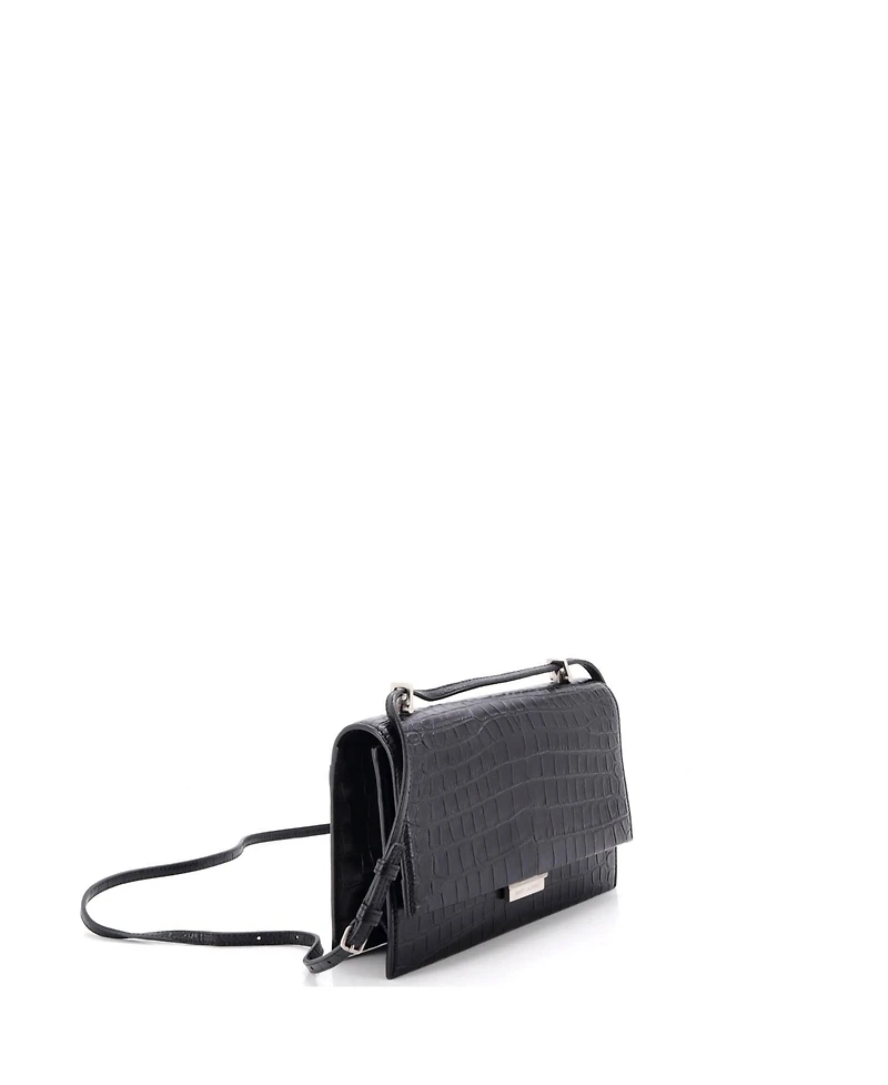 Pre-Owned Saint Laurent Small Babylone Crossbody Bag Embossed Leather