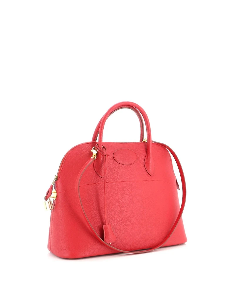 Pre-Owned Hermes 35 Bolide Bag Fjord