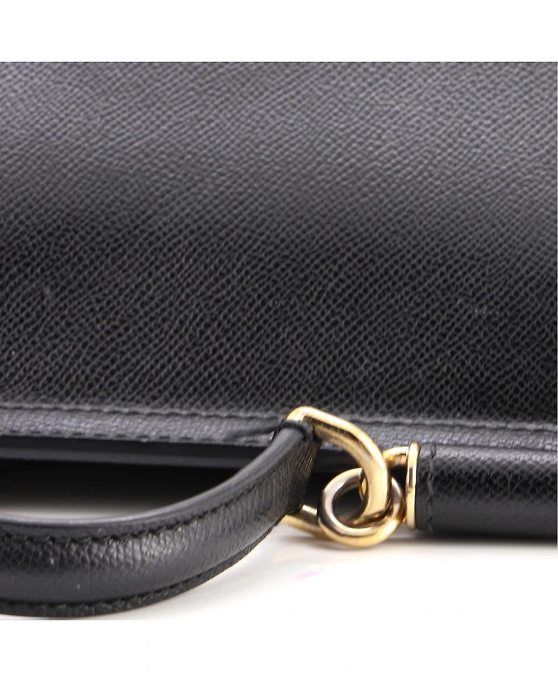 Pre-Owned Dolce and Gabbana Large Miss Sicily Shoulder Bag Leather