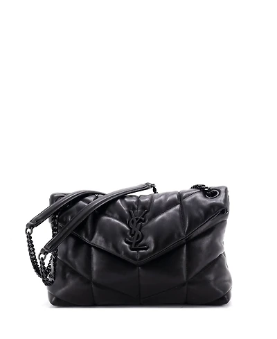Pre-Owned Saint Laurent Small Loulou Puffer Shoulder Bag Quilted Leather