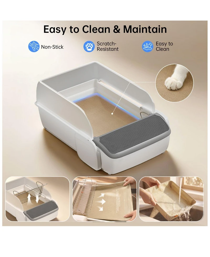 Ltmate Auto-Cleaning Litter Box,Wi-Fi Remote Control
