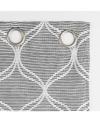 Sun Zero Tikal Woven Ogee Blackout Grommet Curtain Panel Pair